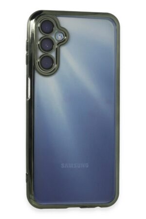 Samsung Galaxy A55 5G Kılıf Lensli Silikon - Yeşil-(5796)