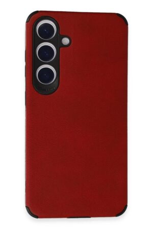 Samsung Galaxy S24 Kılıf Loop Deri Silikon - Kırmızı-(5796)