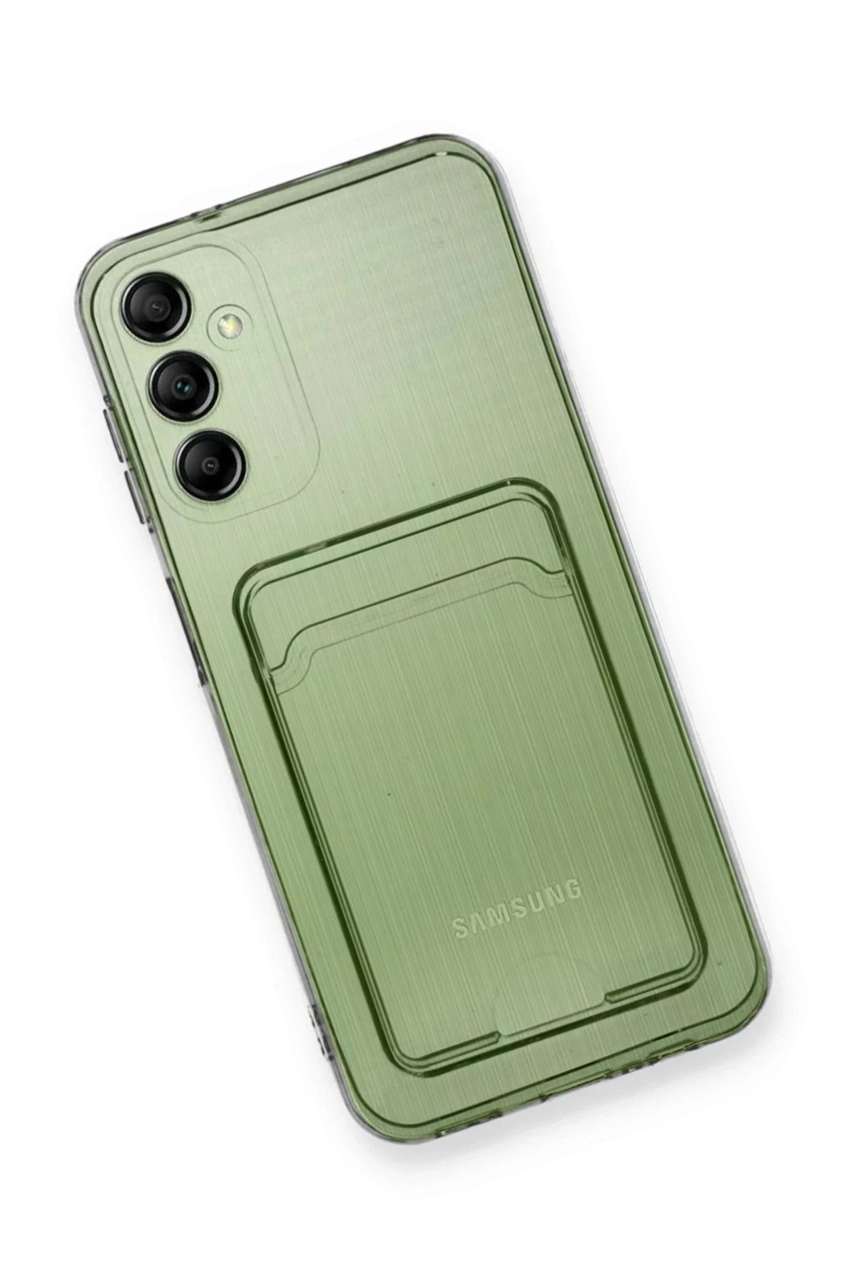 Samsung Galaxy A25 5G Kılıf Kart Şeffaf Silikon - Şeffaf-(5796) - Görsel 3