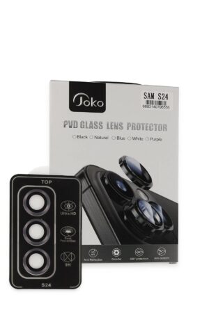 Samsung Galaxy S24 PVD Metal Kamera Lens - Derin Mor-(5796)