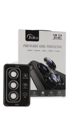 Samsung Galaxy S24 PVD Metal Kamera Lens - Titan Gri-(5796)