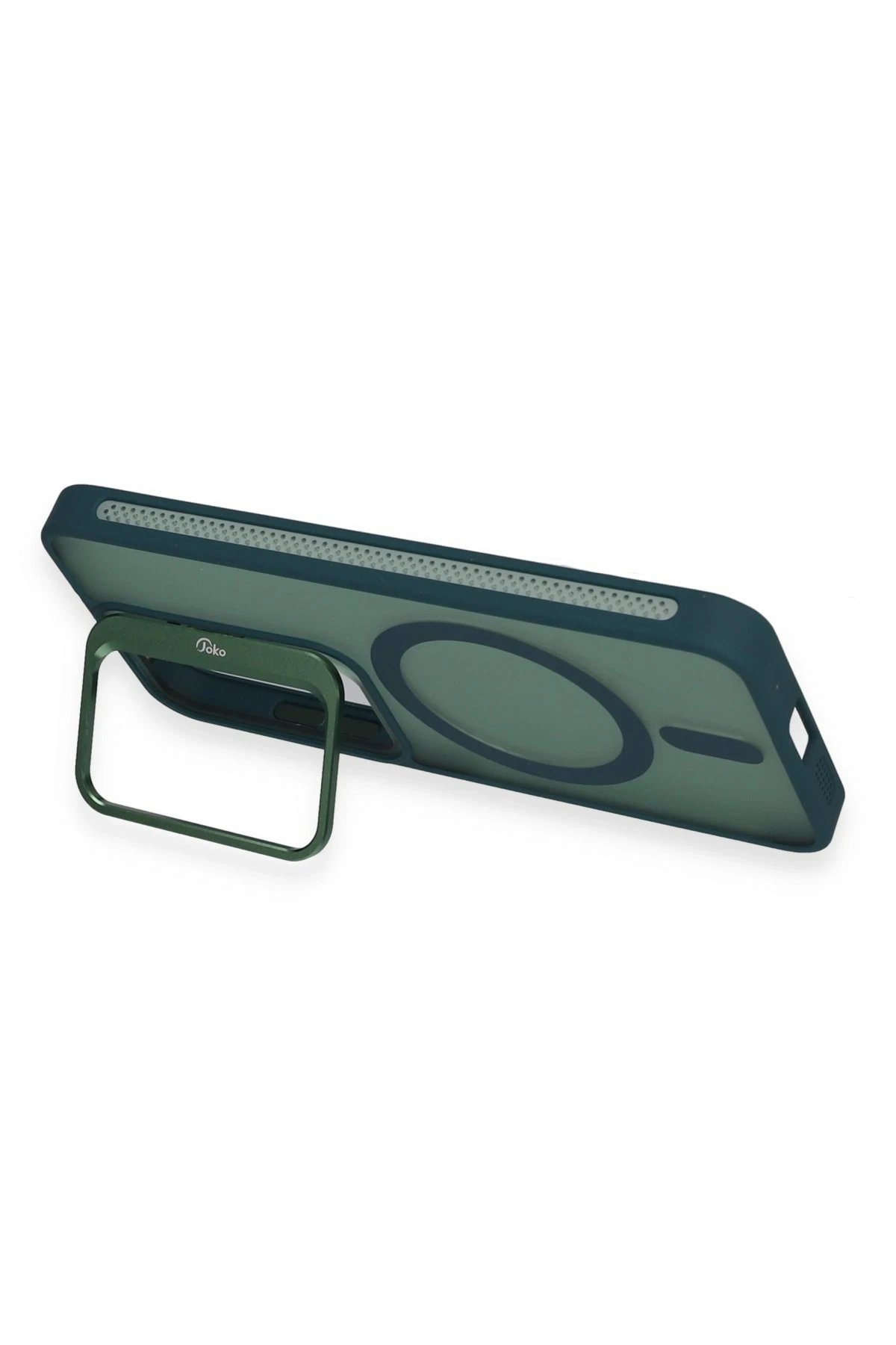 Samsung Galaxy S24 Flet Lens Magsafe Kapak - Koyu Yeşil-(5796) - Görsel 2