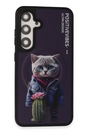 Samsung Galaxy S24 Fun Magsafe Kapak - Derin Mor-(5796)