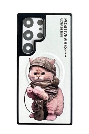 Samsung Galaxy S24 Ultra Fun Magsafe Kapak - Beyaz-(5796)