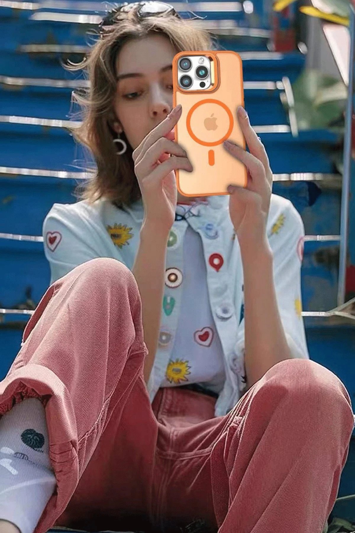 iPhone 16 Pro Flet Lens Magsafe Kapak - Siyah-(5796) - Görsel 4