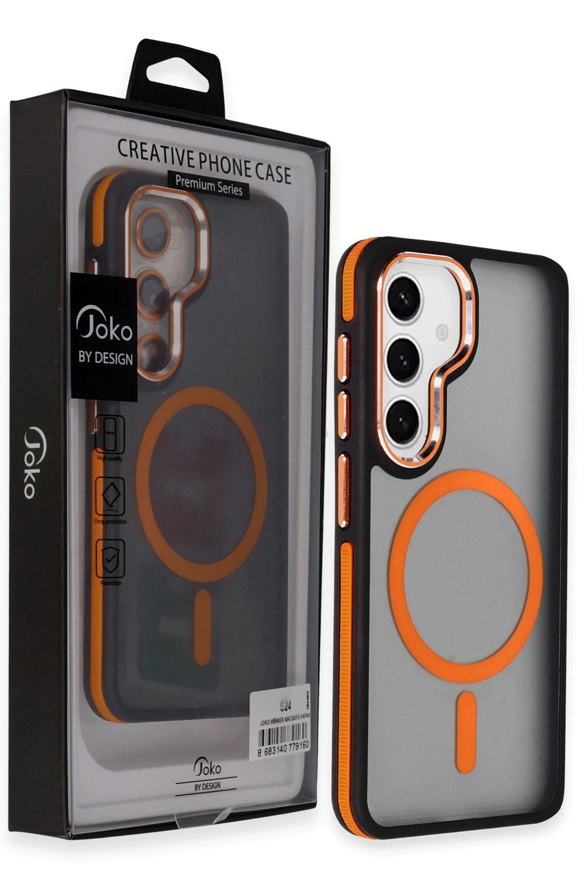 Samsung Galaxy S24 Winner Magsafe Kapak - Turuncu-(5796) - Görsel 4