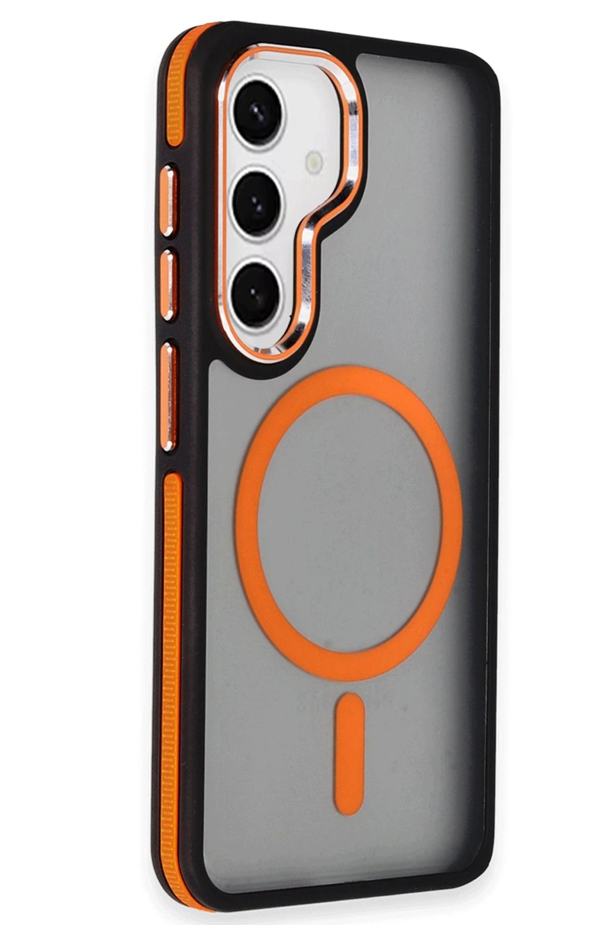 Samsung Galaxy S24 Winner Magsafe Kapak - Turuncu-(5796) - Görsel 5