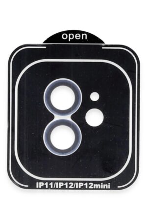iPhone 11 PVD Metal Kamera Lens - Mavi-(5796)