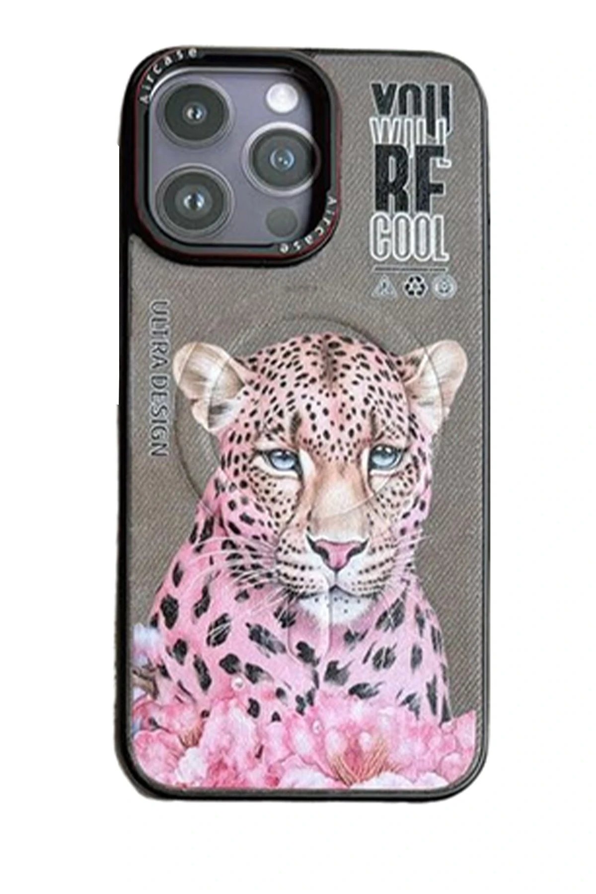 iPhone 14 Pro Fun Magsafe Kapak - Natural Grey-2-(5796)