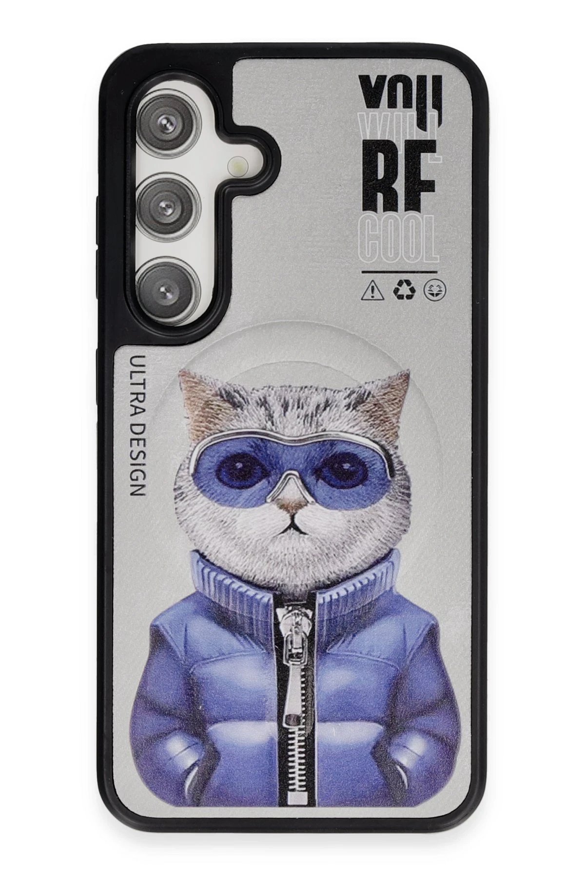 Samsung Galaxy S24 Fun Magsafe Kapak - Titan Gri-2-(5796)