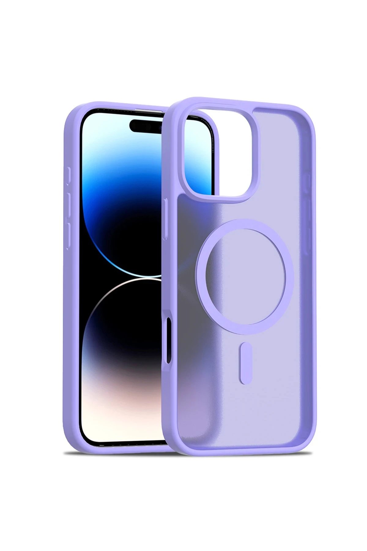 iPhone 16 Pro Max Jota Magsafe Kapak - Lila-(5796)