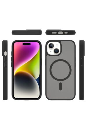 iPhone 15 Pro Jota Magsafe Kapak - Şeffaf-(5796)