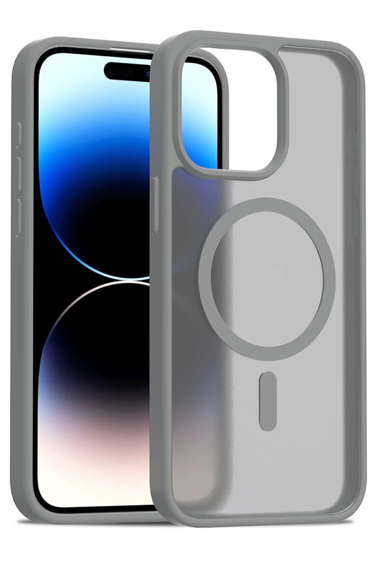 iPhone 15 Pro Max Jota Magsafe Kapak - Titan Gri-(5796) - Görsel 4