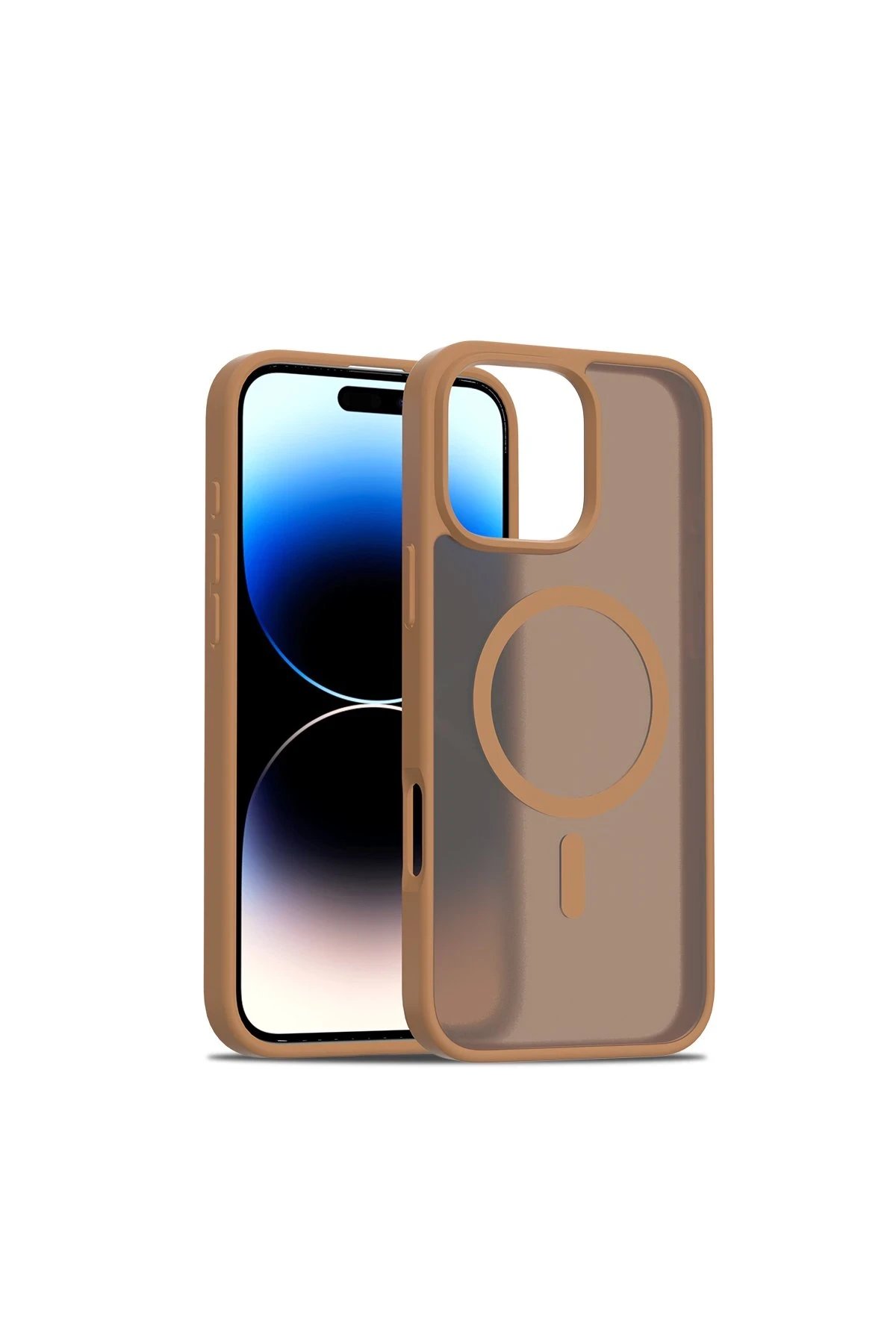 iPhone 16 Pro Max Jota Magsafe Kapak - Çöl Titanyum-(5796)