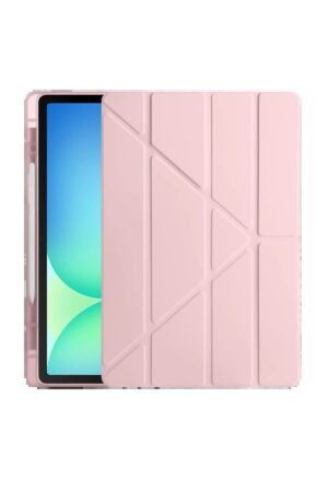 iPad Pro 11 (2024) Kılıf Kalemlikli Hugo Tablet Kılıfı - Rose Gold-(5796)