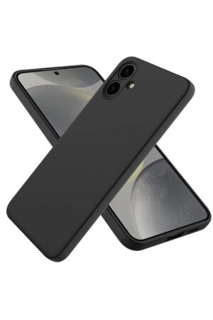 Samsung Galaxy A06 Kılıf First Silikon - Siyah-(5796)