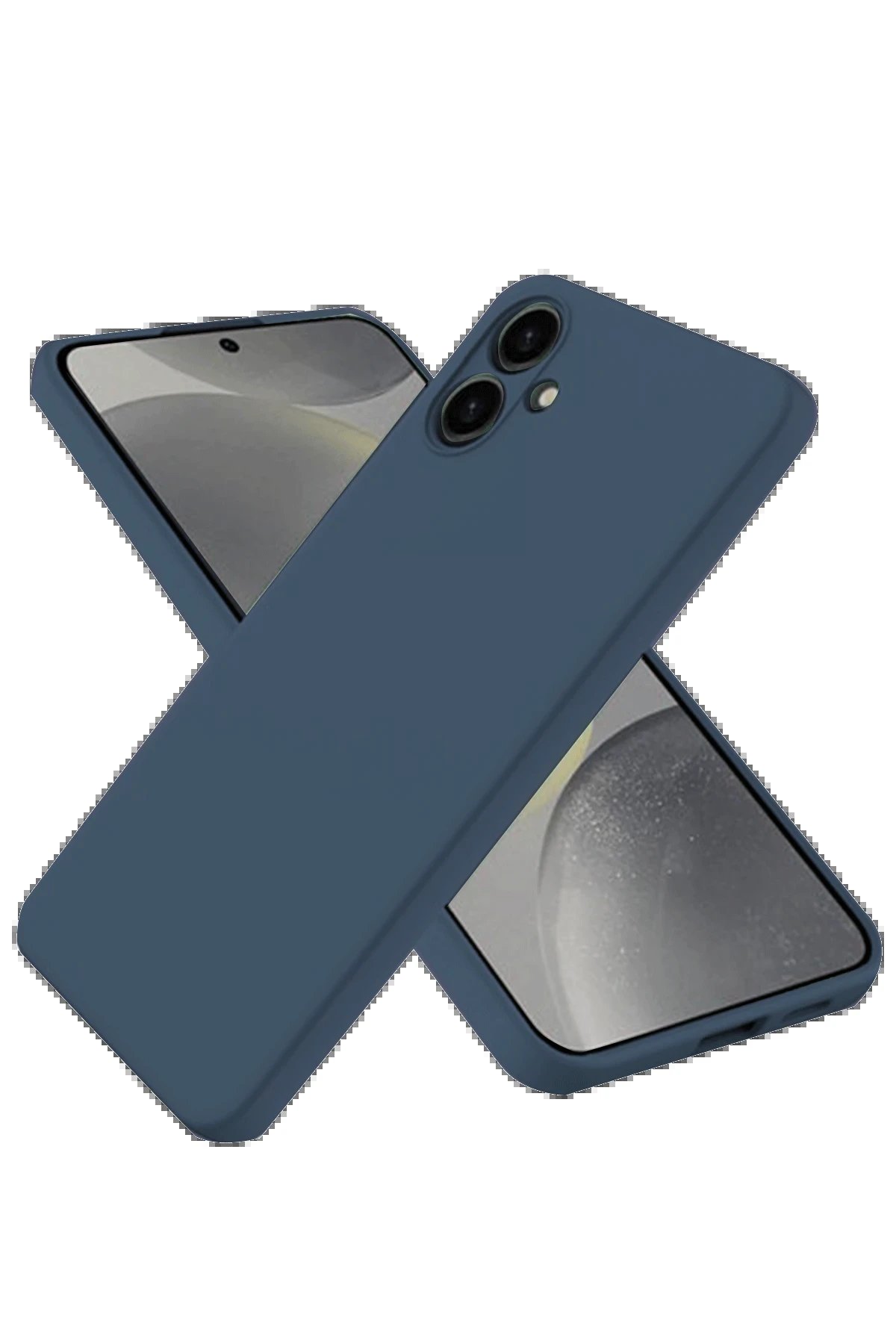 Samsung Galaxy A06 Kılıf First Silikon - Lacivert-(5796)