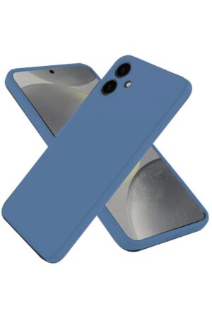 Samsung Galaxy A06 Kılıf First Silikon - Mavi-(5796)