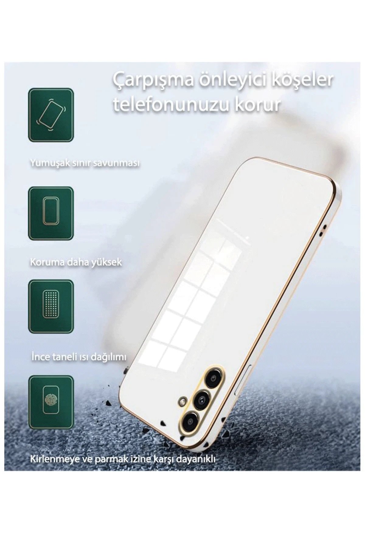 Samsung Galaxy S25 Kılıf Volet Silikon - Pembe-(5796) - Görsel 2