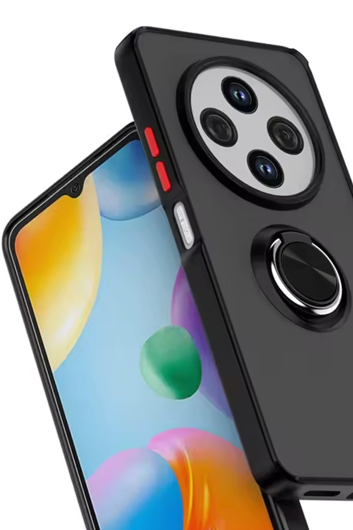 Xiaomi Redmi 14C Kılıf Montreal Yüzüklü Silikon Kapak - Yeşil-(5796) - Görsel 2