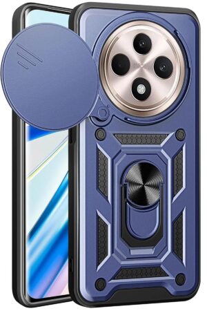 Xiaomi Redmi 14C Kılıf Pars Lens Yüzüklü Silikon - Lacivert-(5796)