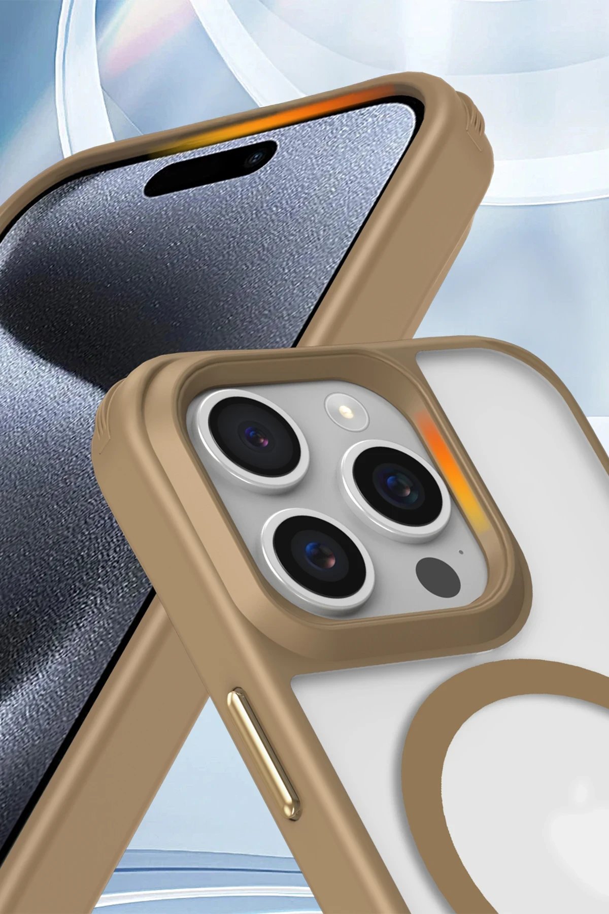 iPhone 15 Pro Max Kılıf Enka Magsafe Silikon Kılıf - Siyah-(5796) - Görsel 2