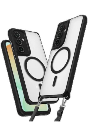 Samsung Galaxy S23 FE Kılıf Enka Magsafe Silikon Kılıf - Siyah-(5796)