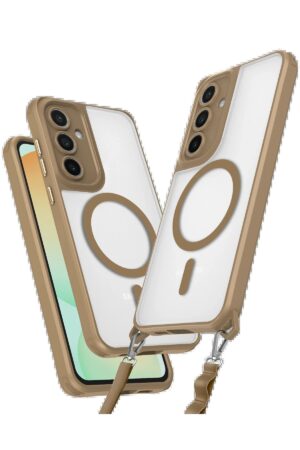 Samsung Galaxy S23 FE Kılıf Enka Magsafe Silikon Kılıf - Desert-(5796)