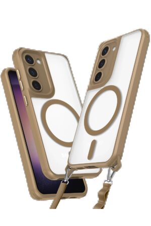 Samsung Galaxy S23 Plus Kılıf Enka Magsafe Silikon Kılıf - Desert-(5796)