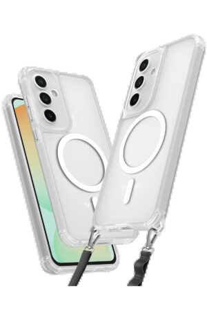 Samsung Galaxy S24 FE Kılıf Enka Magsafe Silikon Kılıf - Şeffaf-(5796)