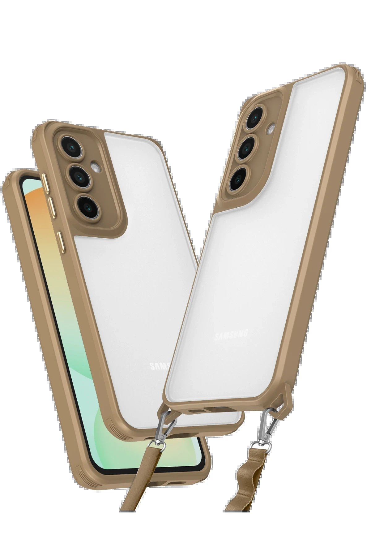 Samsung Galaxy A25 5G Kılıf Penta Silikon Kılıf - Çöl Titanyum-(5796)