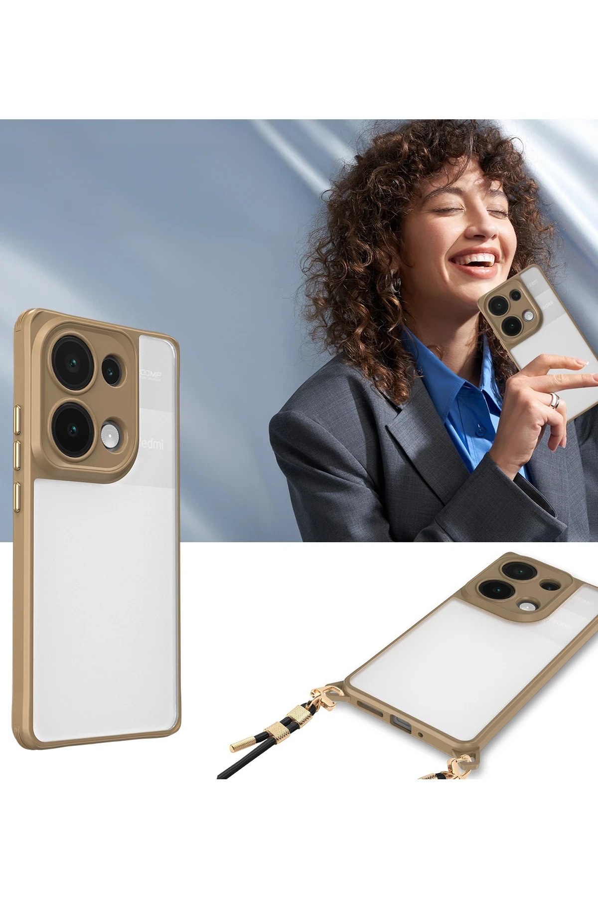 Xiaomi Redmi Note 13 Pro 5G Kılıf Penta Silikon Kılıf - Siyah-(5796) - Görsel 3