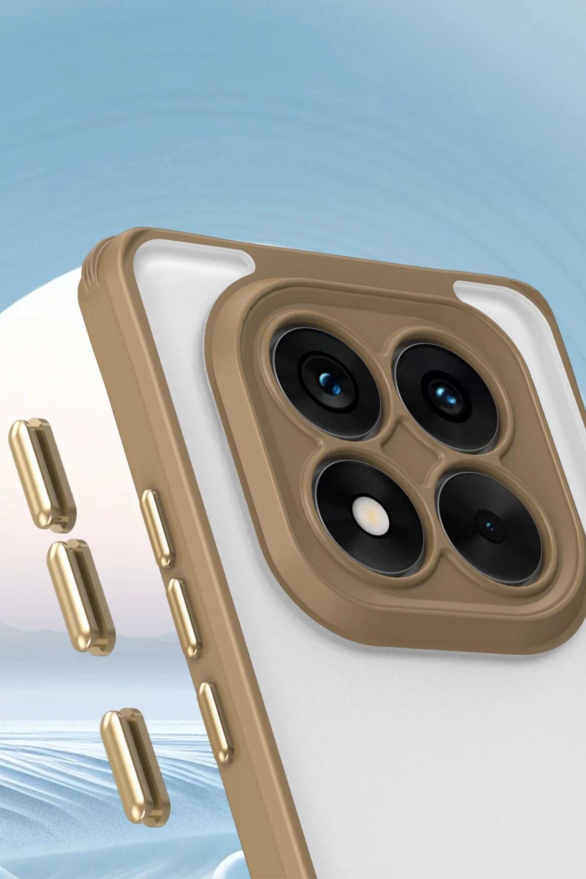 Xiaomi Redmi Note 14 Pro Plus Kılıf Penta Silikon Kılıf - Çöl Titanyum-(5796) - Görsel 2