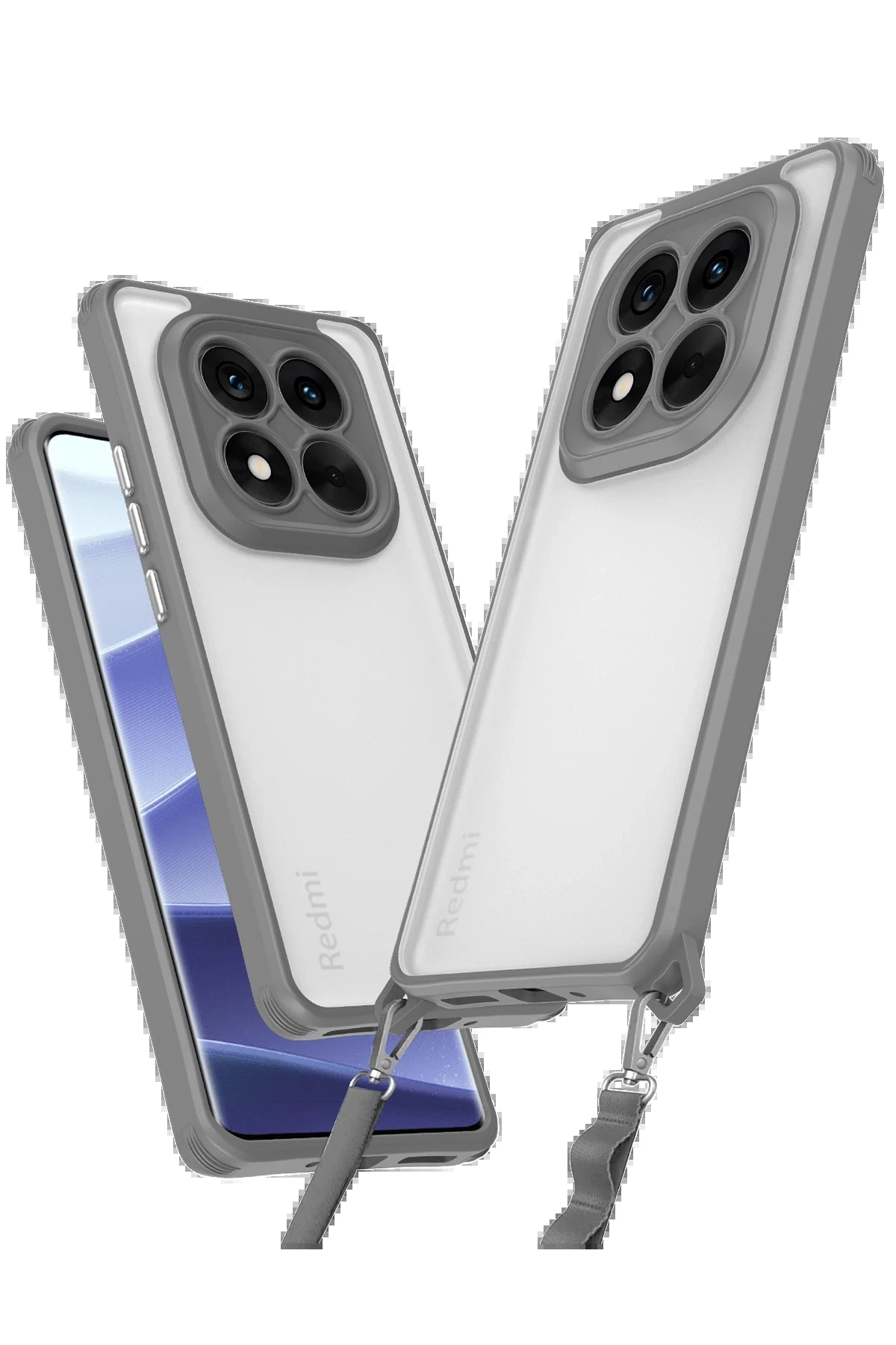 Xiaomi Redmi Note 14 Pro Plus Kılıf Penta Silikon Kılıf - Titan Gri-(5796)