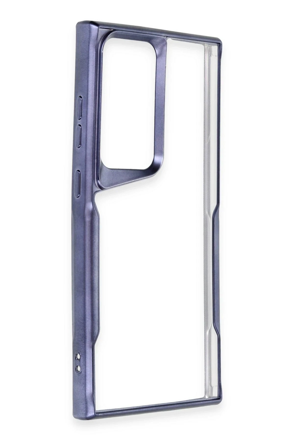 Samsung Galaxy S25 Ultra Kılıf Boyi Silikon Kapak - Lacivert-(5796) - Görsel 2