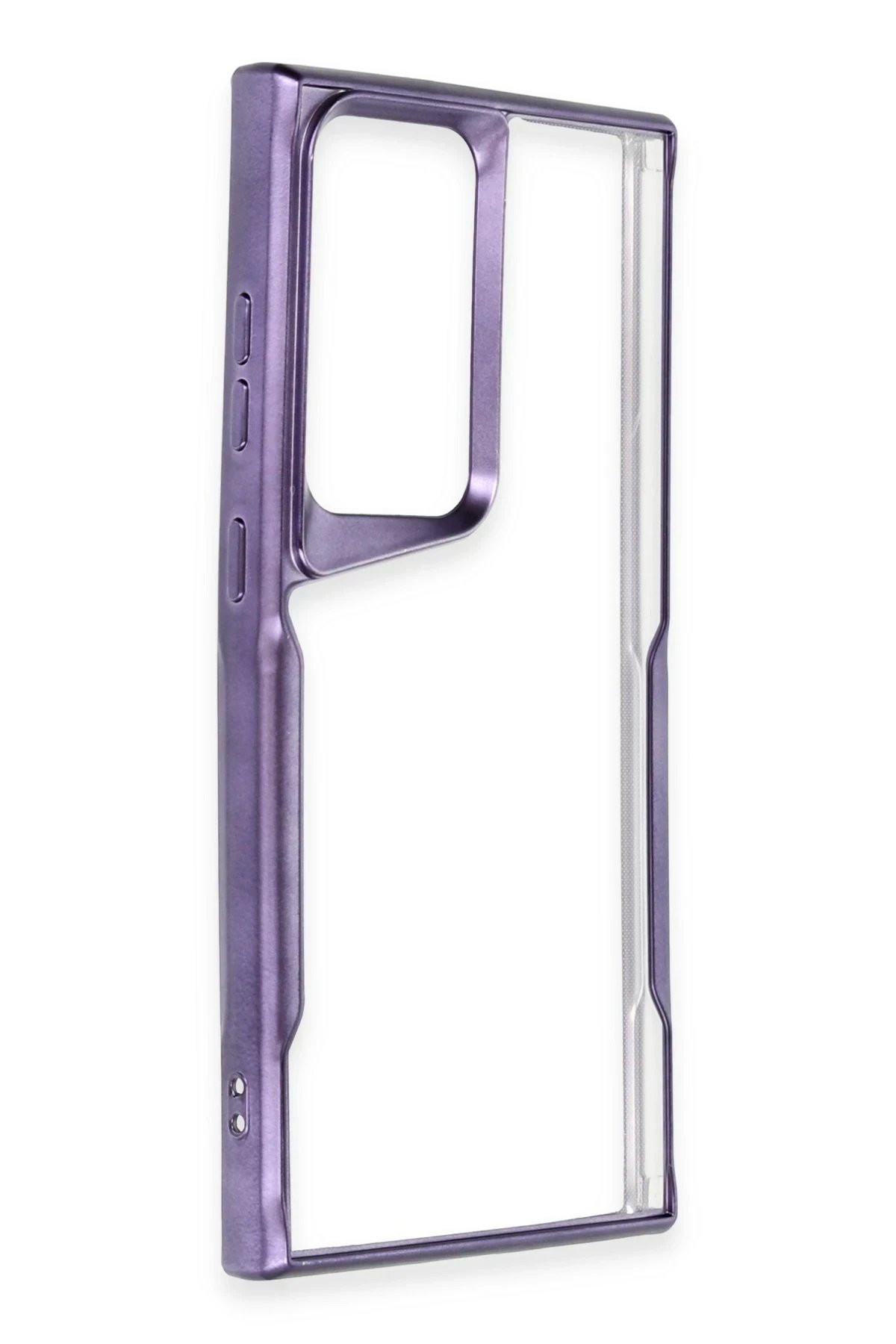 Samsung Galaxy S25 Ultra Kılıf Boyi Silikon Kapak - Derin Mor-(5796) - Görsel 2