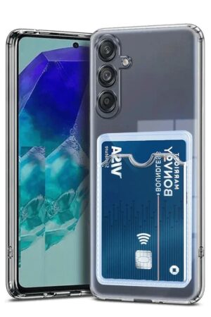 Samsung Galaxy A36 Kılıf Kart Şeffaf Silikon - Şeffaf-(5796)