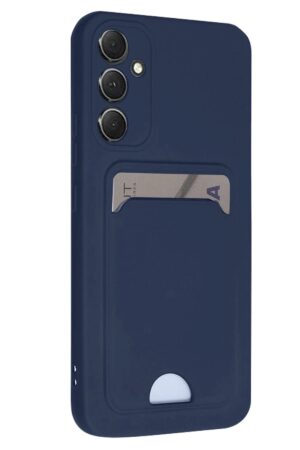 Samsung Galaxy A16 5G Kılıf Kelvin Kartvizitli Silikon - Lacivert-(5796)