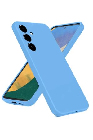 Samsung Galaxy A36 Kılıf Nano içi Kadife Silikon - Mavi-(5796)