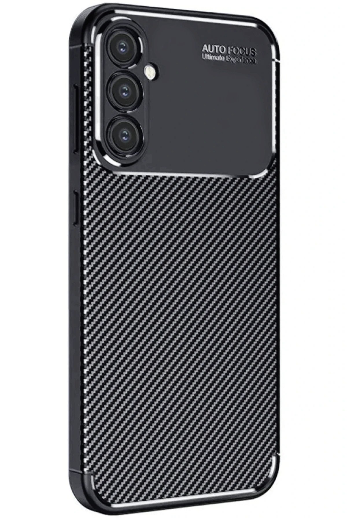 Samsung Galaxy A56 Kılıf Auto Focus Karbon Kapak - Siyah-(5796) - Görsel 4