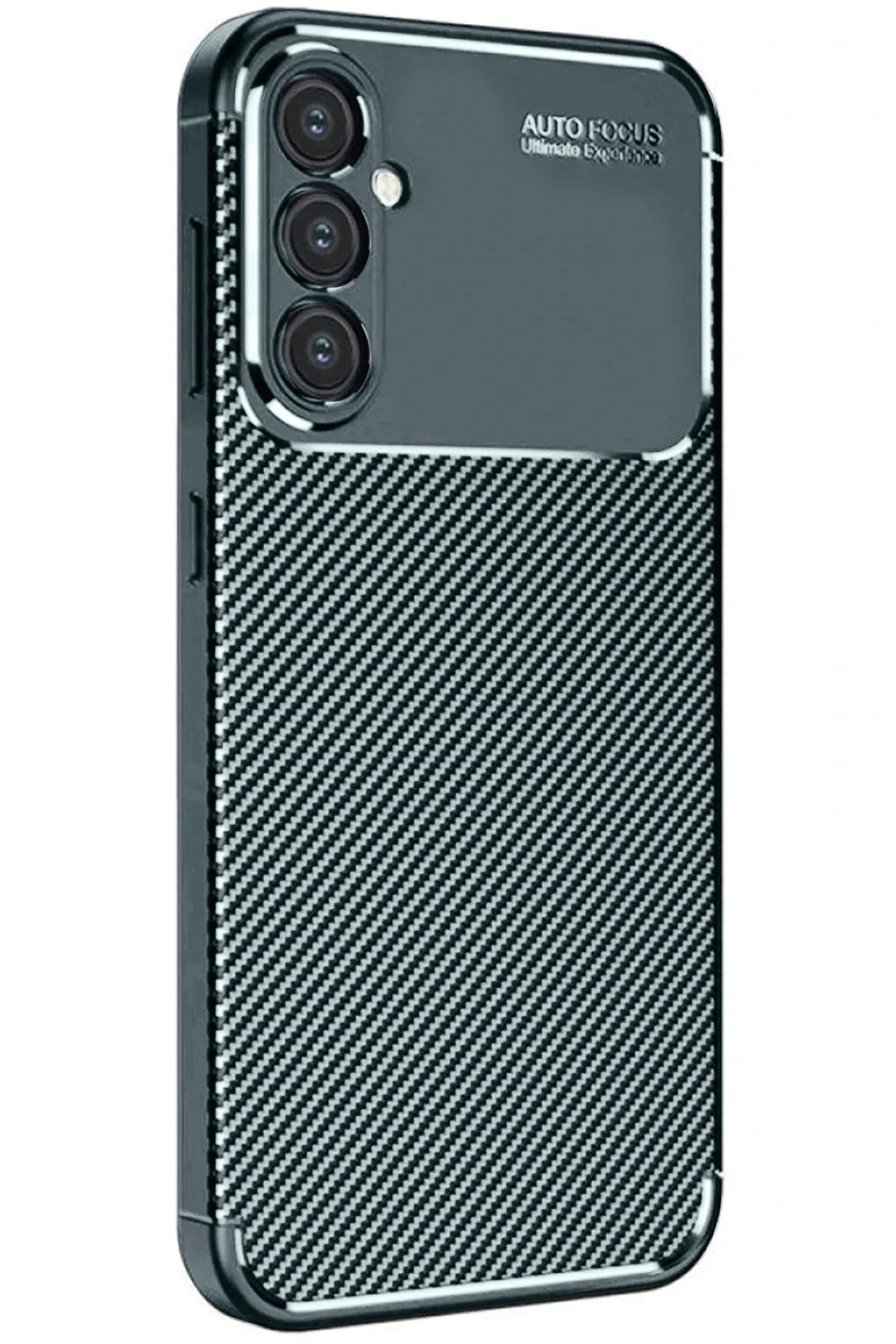 Samsung Galaxy A56 Kılıf Auto Focus Karbon Kapak - Koyu Yeşil-(5796) - Görsel 4
