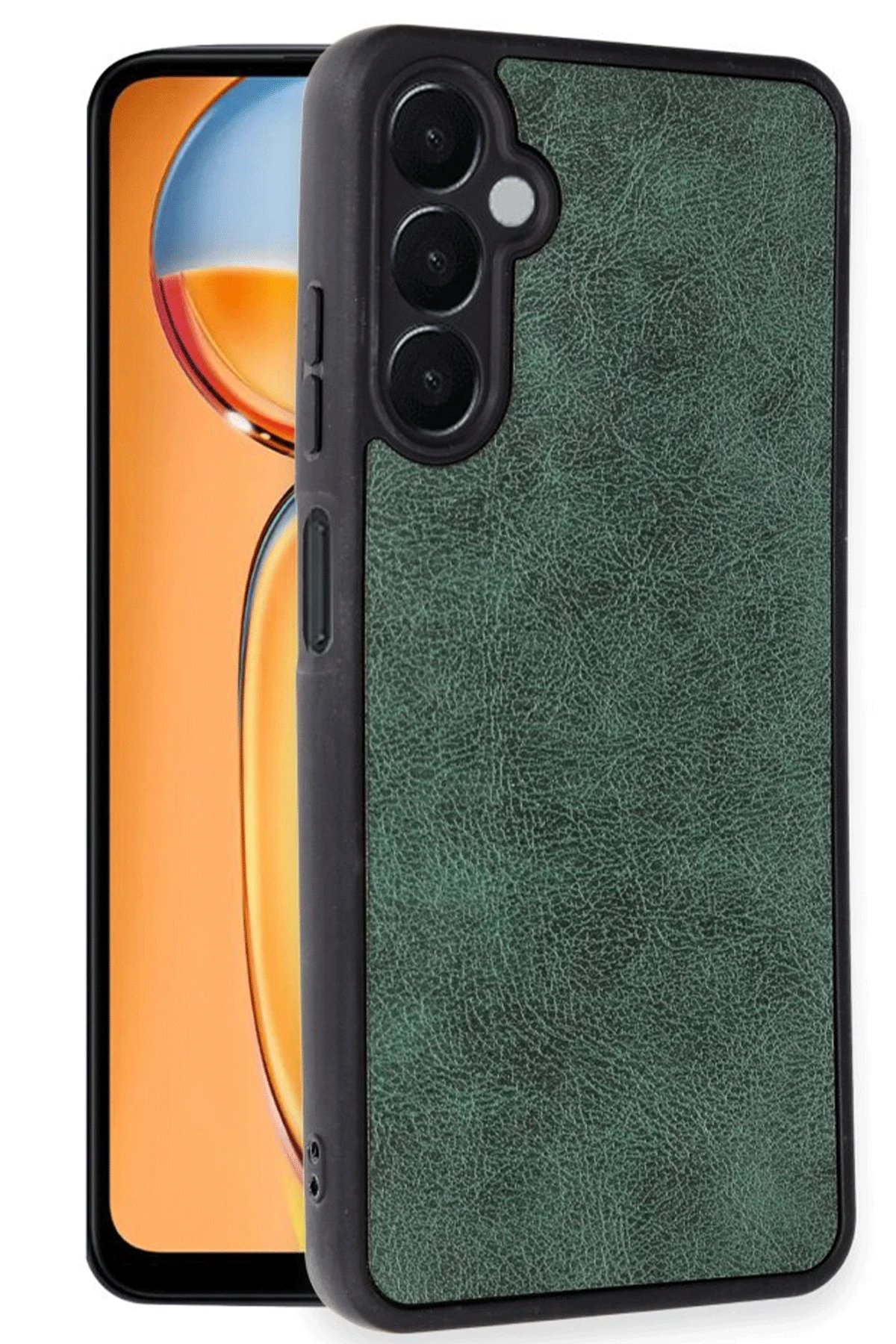 Samsung Galaxy A36 Kılıf Aras Deri Kapak - Koyu Yeşil-(5796) - Görsel 2