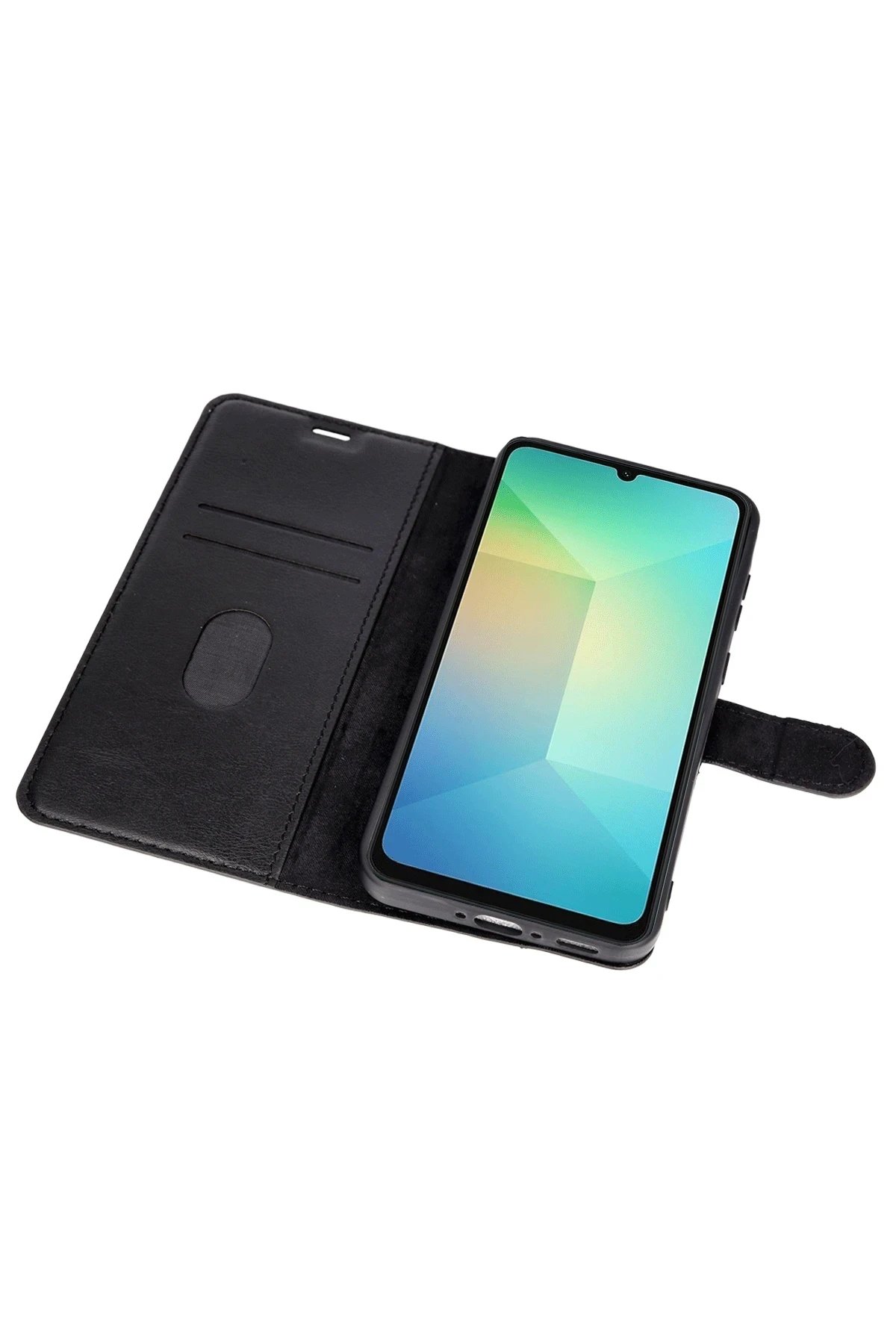 Samsung Galaxy A26 Kılıf Trend S Plus Kapaklı Kılıf - Siyah-(5796) - Görsel 3