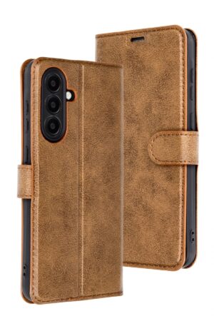 Samsung Galaxy A36 Kılıf Trend S Plus Kapaklı Kılıf - Taba-(5796)