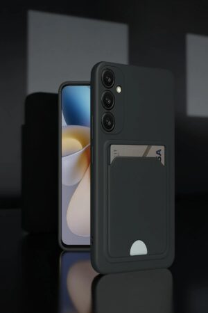 Samsung Galaxy A36 Kılıf Kelvin Kartvizitli Silikon - Koyu Yeşil-(5796)