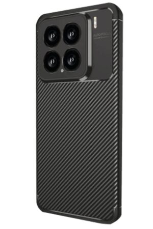 Xiaomi Mi 15 Kılıf Auto Focus Karbon Kapak - Siyah-(5796)