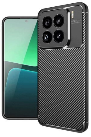 Xiaomi Mi 15 Pro Kılıf Auto Focus Karbon Kapak - Siyah-(5796)