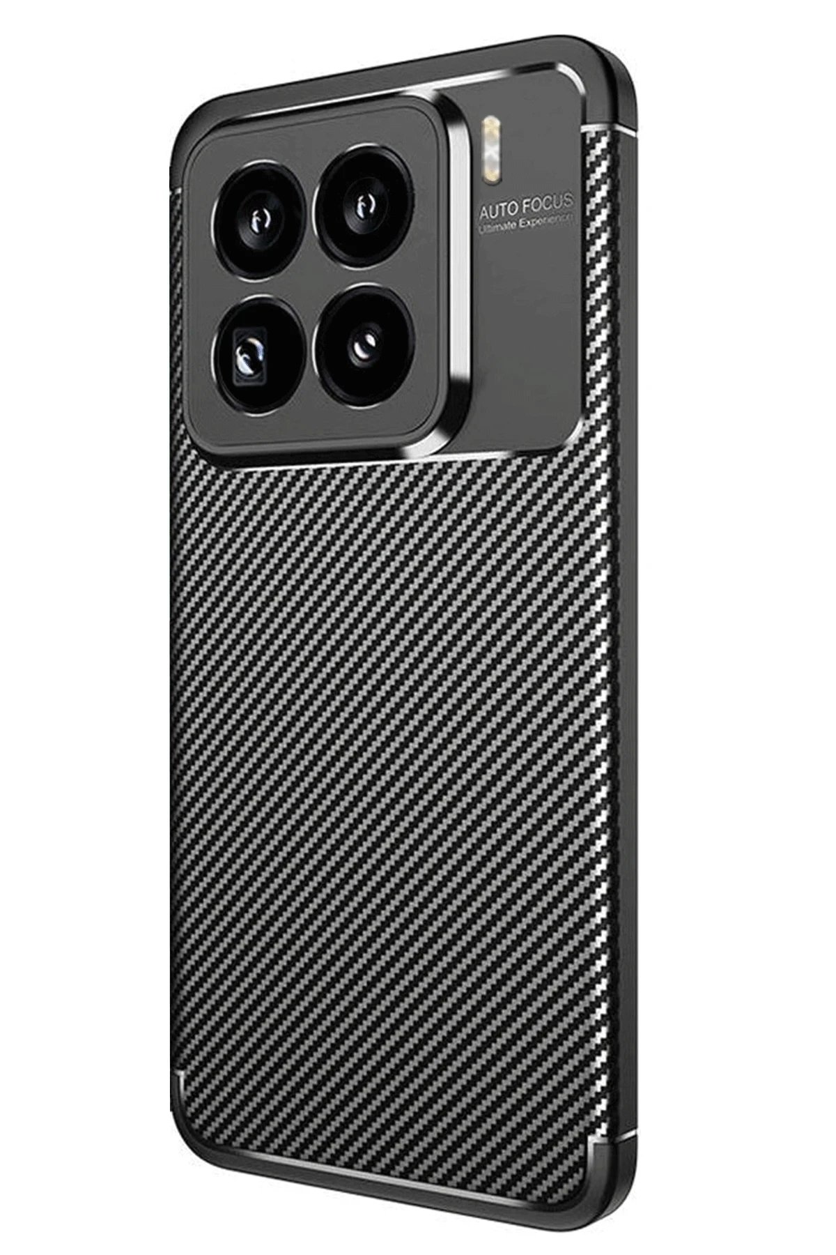Xiaomi Mi 15 Pro Kılıf Auto Focus Karbon Kapak - Siyah-(5796) - Görsel 2