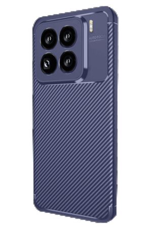 Xiaomi Mi 15 Pro Kılıf Auto Focus Karbon Kapak - Lacivert-(5796)