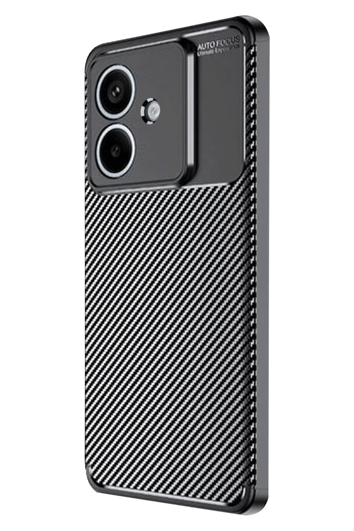 Oppo A3 Kılıf Auto Focus Karbon Kapak - Siyah-(5796) - Görsel 2